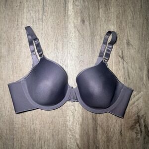 Grey push up bra with adjustable straps